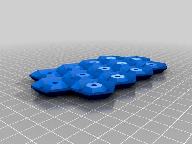 Hexagonal Pattern Soap Dish by TikiLuke