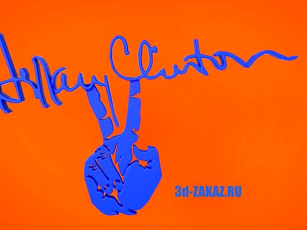 Victory Hillary by 3DDEDCLUB