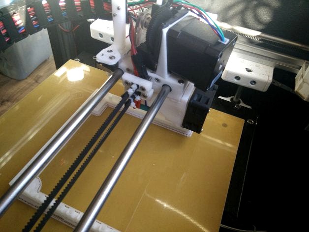 x carriage for E3D V6 / 50 mm axis distance with Auto Bed Leveling by MacNite