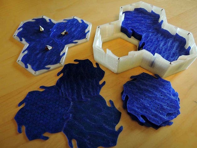 Storage box for RecklessRobbie's catan 3d tiles by ignisVeneficus