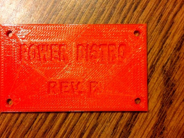 Power distro mount for Rev B by didjareally