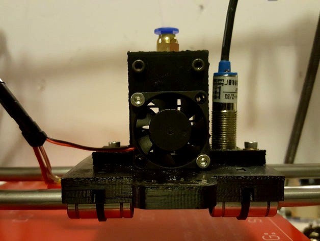 E3D V5 Extruder with Inductive Sensor- Prusa i2 by mafe72