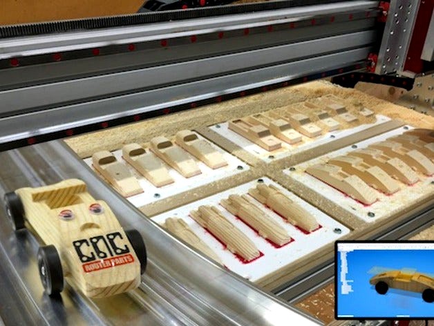 Digital Fabrication Lab: Pinewood Derby Cars (CNC/3DP) by CNCRouterParts