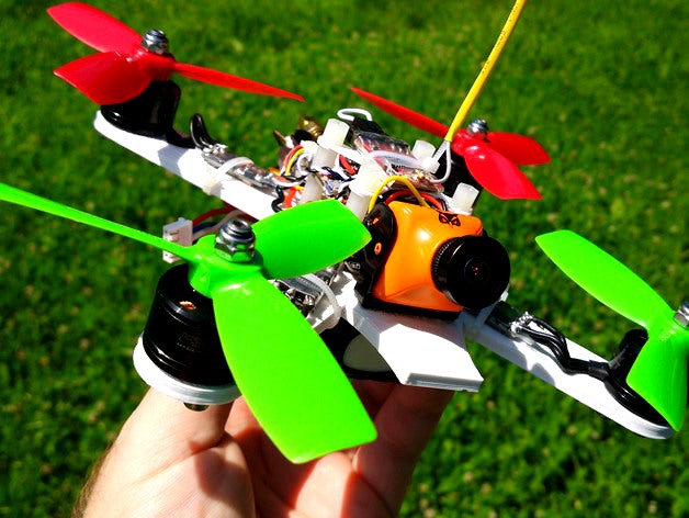 Minimal 3D Printed 4" Brushless Racing Quadcopter by RCFPVFlight