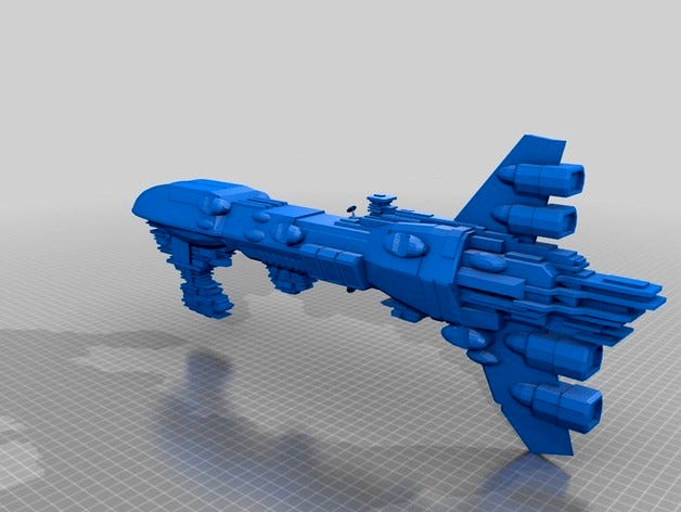 assault frigate Mark I  by dantesgift