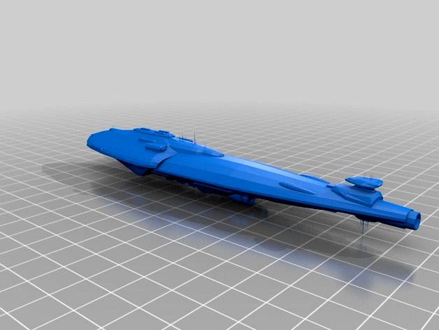 The Dauntless-class heavy cruiser by dantesgift