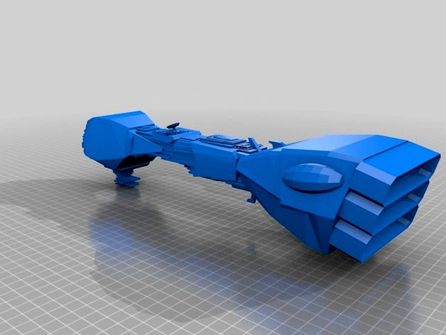 Neutron Star-class bulk cruiser by dantesgift