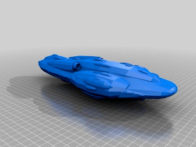 Mon Calamari Light Cruiser by dantesgift