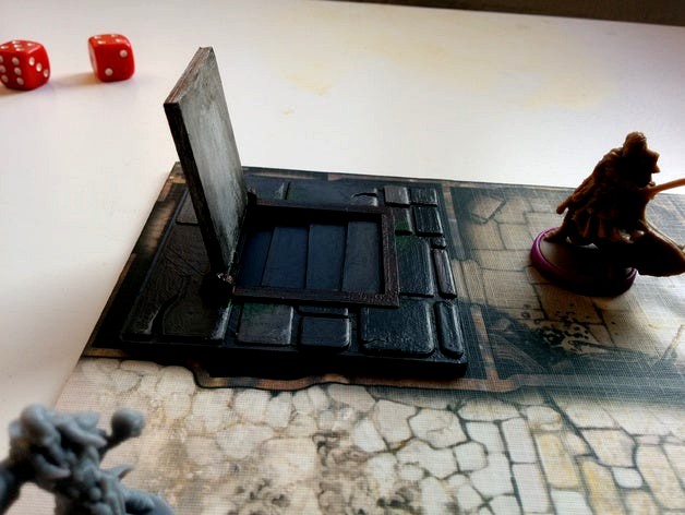 Zombicide Black Plague Dungeon Door by RaunoProps