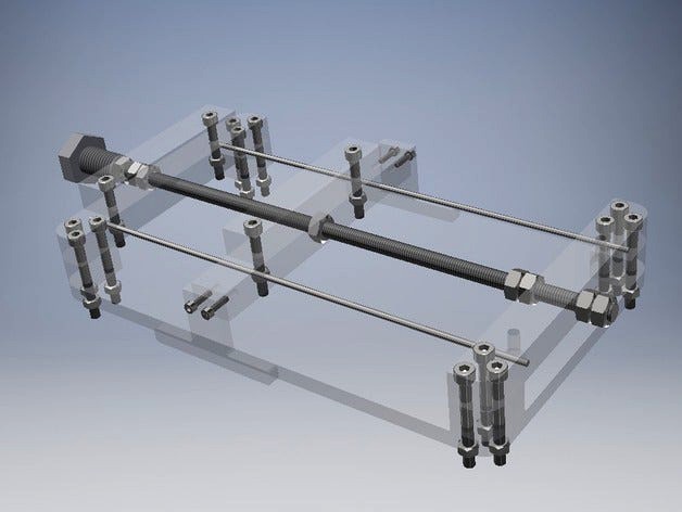 Stretching System - build with Lasercutter and screws by SoftMatterPhysics