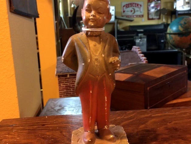 Antique Chalkware Boy by jerry7171