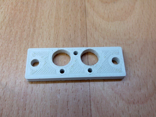 Dual Bowdenhotend Adapter für Sparkcube (E3D v6Chimera Clone) by 2beers