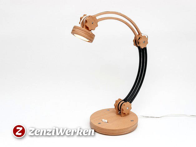 Desk Lamp "The Arc" cnc/laser by ZenziWerken