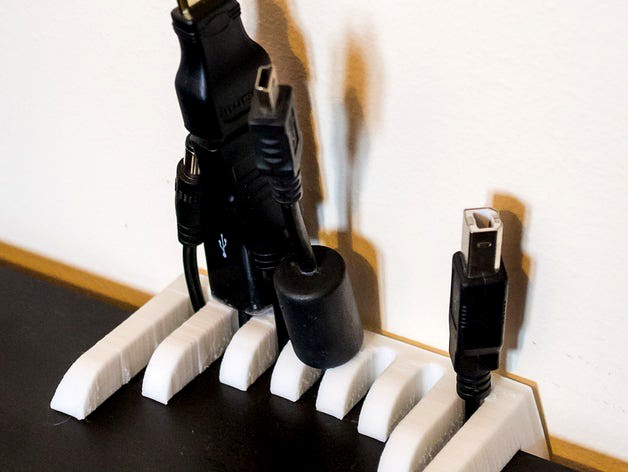 Desk Cable Holder by DavidHanwell