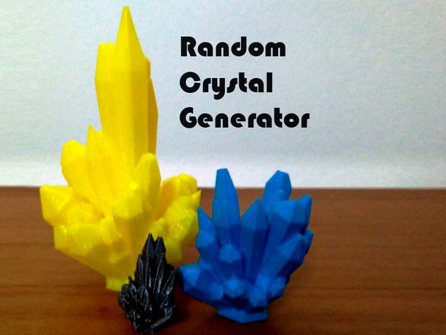 Random Crystal Generator by Ferjerez
