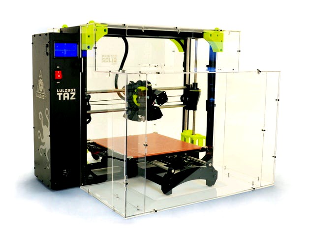 Lulzbot Taz6 Enclosure v3 by drandolph
