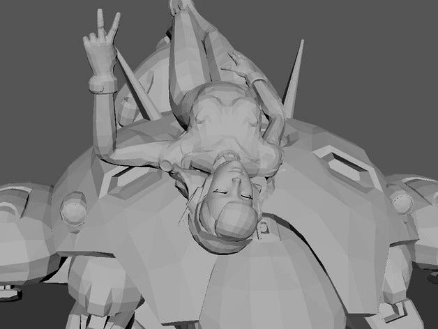 Dva's Victory Pose by travi