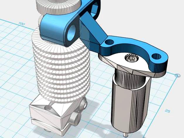 universal bltouch mount for E3D v6 by ElJefeDSecurit