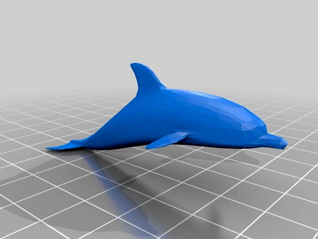 Low Poly Dolphin by GrimbiXcode