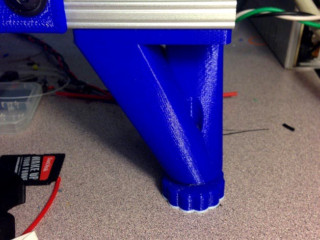 Sturdy Leg With Adjustable Foot For Square Printers by Tackleberry