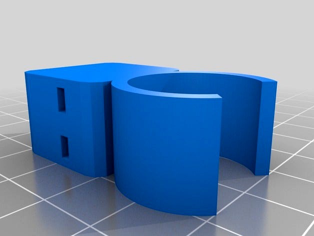 Pipe Clip (customizable) by dmwiens7