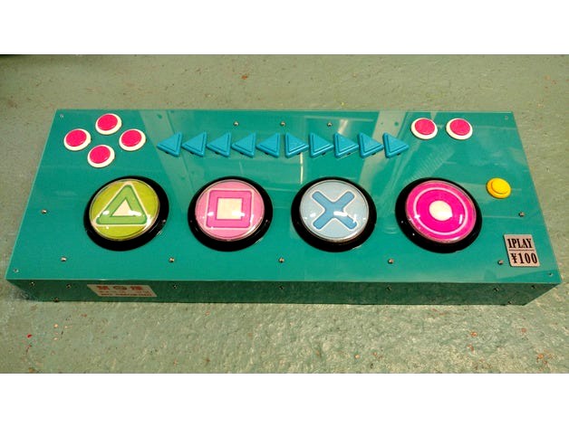 Project Diva FT/CT PS4 Arcade Controller (Laser Cut) by Tomtortoise