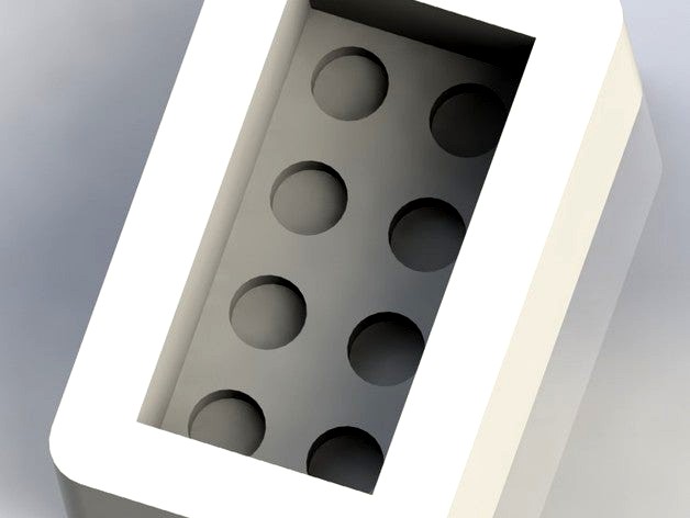 Mold for an Legobrick 4x2 by Dirkvdzee