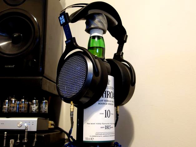 Alco Bottle Headphone Stand by OmNomNomagon