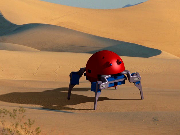 Quadruped Spider Robot by 3Dadicto