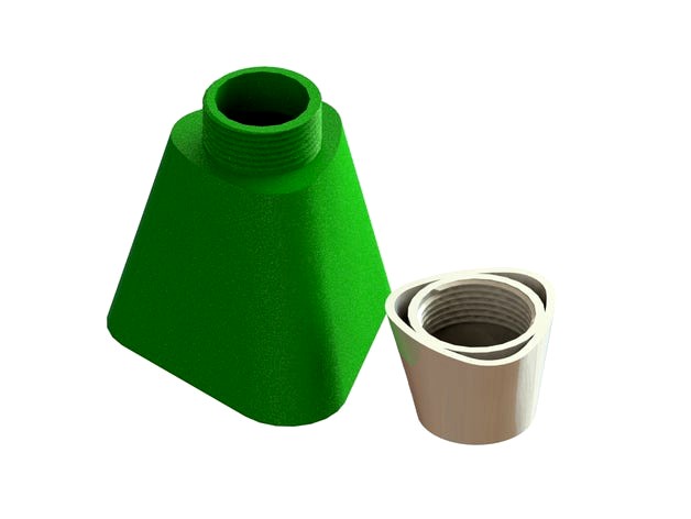 Trilobular Container - Threaded by TikiLuke