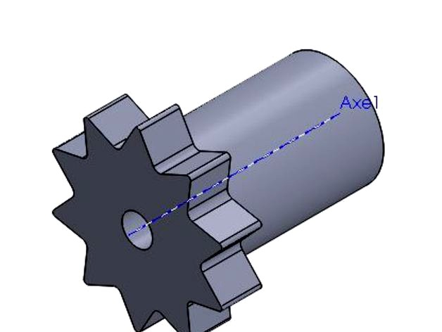 Big Motor Gear by MyMicrofactory