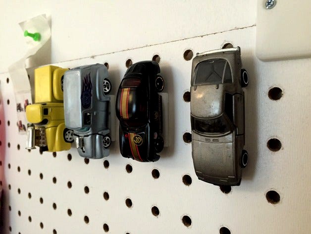 Pegboard hotwheels holder Peg board hot wheels diecast matchbox by 5hp