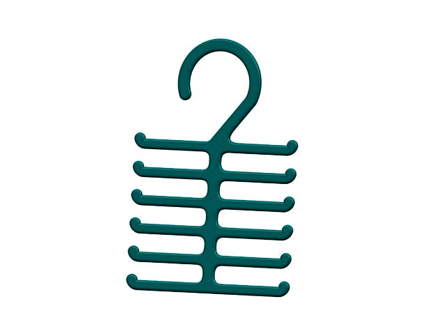 Tie Rack with Rounded Edges by kdrummer