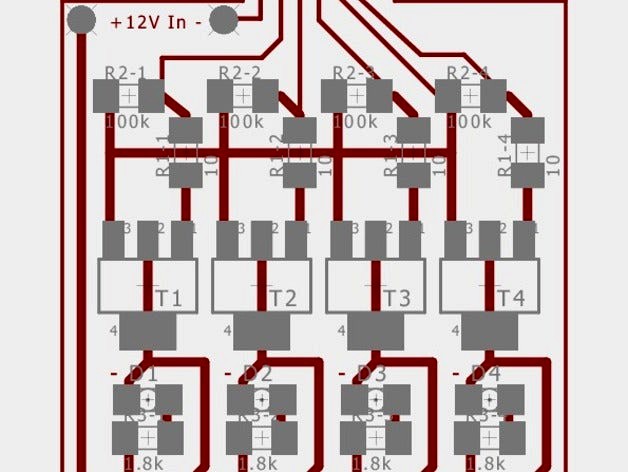 4 Output Fan / LED extender for RAMPS by Kaibob