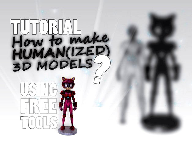 How to make Human(ized) 3D Models? (Tutorial + Example) by Techtek