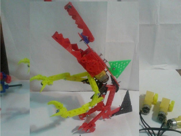 Zilla LAND SHARK Robotic - Motorized Meccano Lego Compatible by jlsilicon