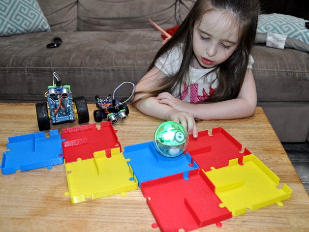 Sphero Modular Puzzle Maze Blocks - Build your own robot maze to challenge your programming skills! by rtheiss