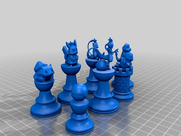 Pokemon Chess Set by aftorres