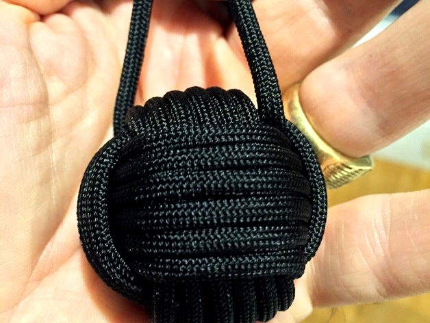 Paracord Monkey Fist Jig by rsilvers