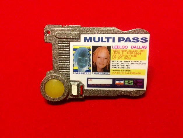 Fifth Element Multipass Convention Badge + Card Holder by ThaRev