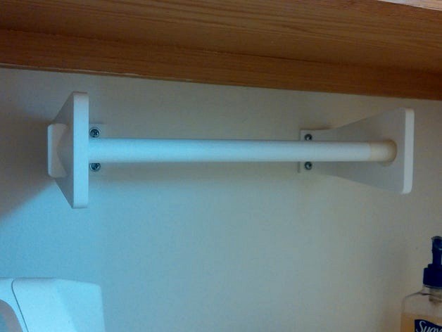 Twist-on Paper Towel Holder with Rod by rcolyer