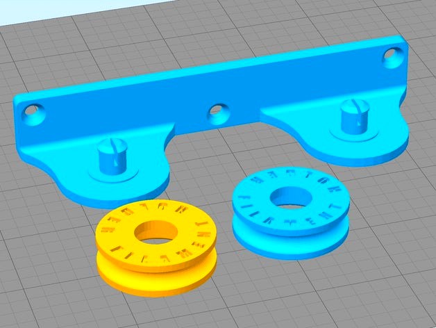 Filament holder - screw less by Rikkko