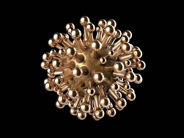 Generative design. Drops pendant (LQ) version. by Markellov