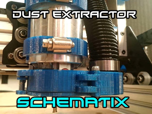 Dust Collection System For OX-Metal CNC Router Mill by Schematix