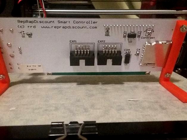 Simple LCD Support for RepRapDiscount Smart Controller  by angeeltrujillo