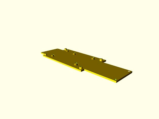 Melzi to RAMPS mounting plate by axelsp