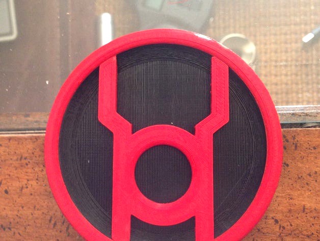 Red Lantern Corps Insignia by Klutch