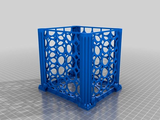 Tissue box cover-Ionic Large Circle by forrozza