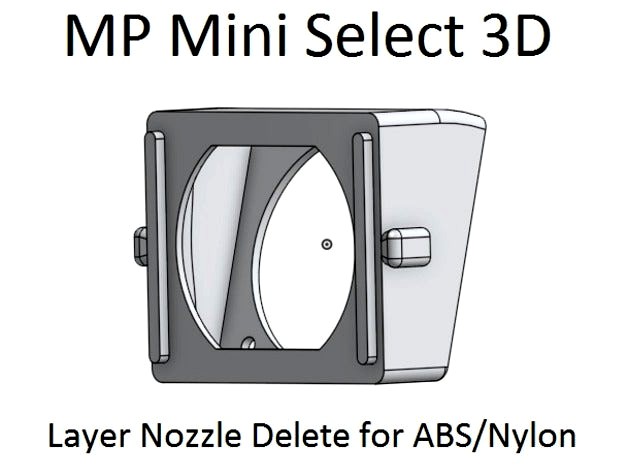 MP Mini Select 3D ABS & Nylon Fan Shroud by FDM_Guru
