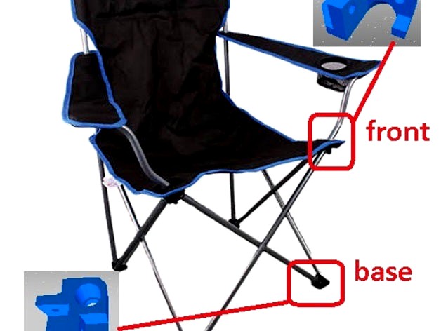 Camping Chair Front & Base by roha